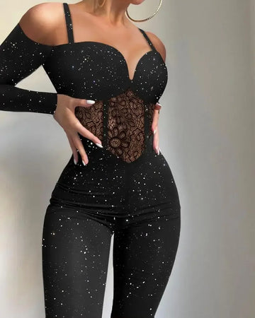 High Waist Corset Jumpsuit